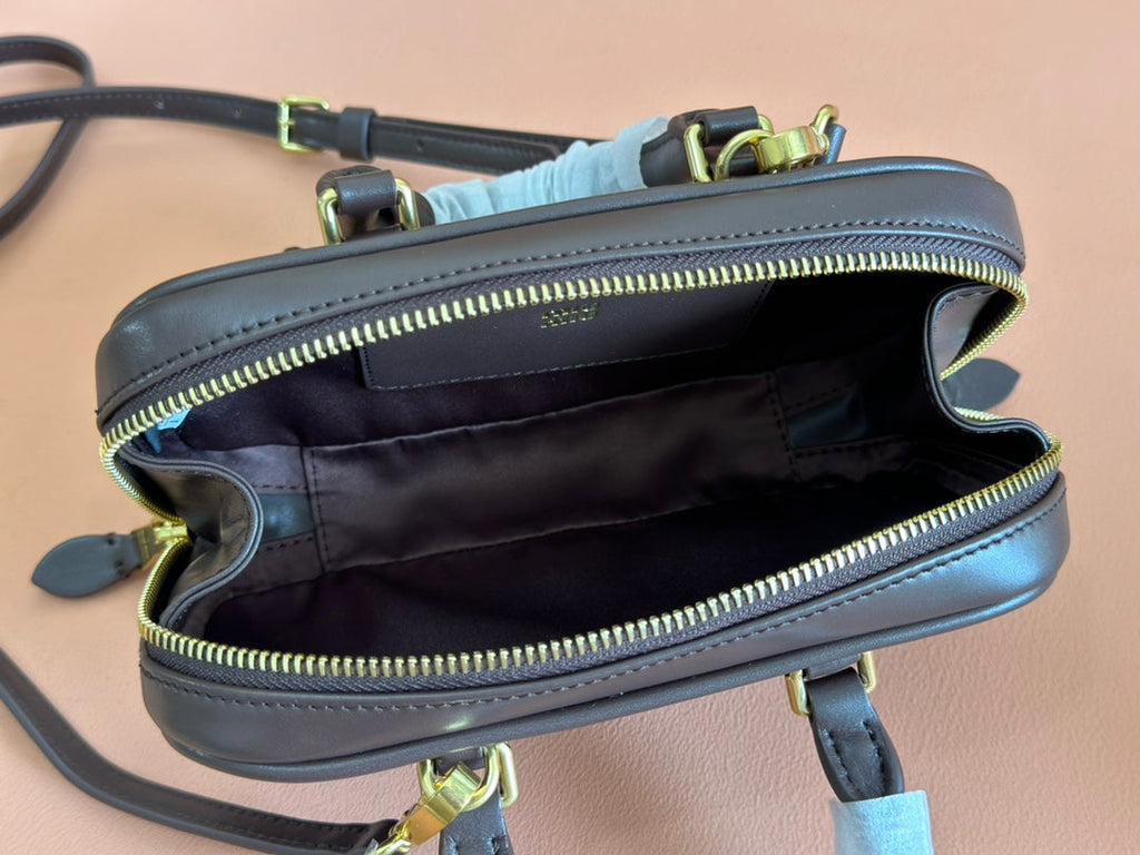 Miu Miu 19 Arcadie Chocolate leather bag Briarwood 239711