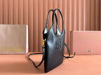 IVY Tote Bag 20 Black Leather 239728