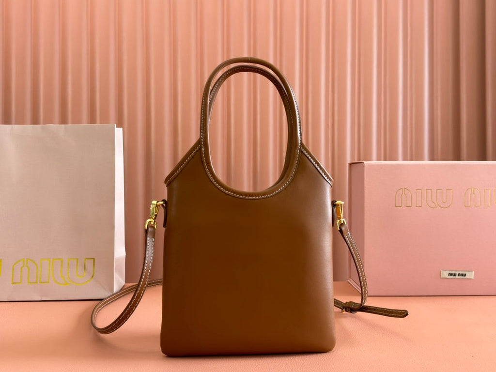 IVY Tote Bag 20 Brown Leather 239727