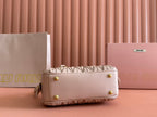 ARCADIE MATELASSÉ BAG 22 IN MISCHKA BEIGE LAMBSKIN