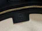 Gucci 73 Mini Bucket Bag Black White Leather Canvas 239679