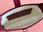 Gucci Jackie Notte Bag Rosso Ancora Red Patent Leather 248415
