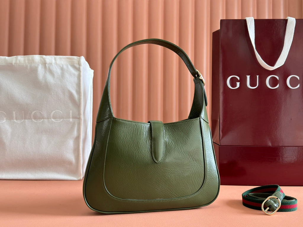Gucci Jacket Bag Green Patent Leather 248418