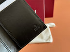 Gucci Long Card Wallet Grey mix Black Leather 248422