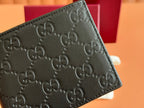 Gucci Wallet Black Embossed Leather 248405