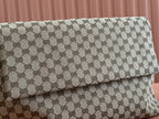 Gucci 36cm Bag Beige Brown mix Black Canvas Leather 248455