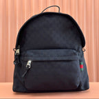 Gucci Backpack Black Canvas Leather 248447