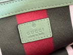 Gucci Ophidia 31cm Bag Green Canvas 244368