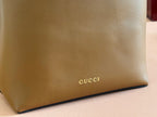 Gucci Emblem Mini Bucket Bag Brown Calfskin 244426