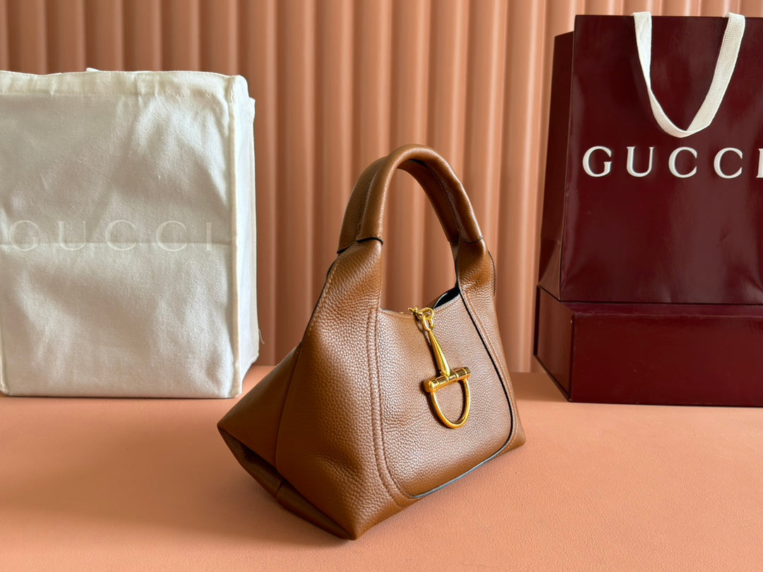 Gucci Solfbit 27.5 Bag Brown Calfskin 244325