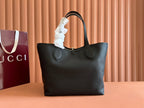 Gucci Totissima 30cm Tote Bag Black Calfskin 248124