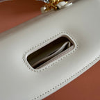 Gucci Bamboo Diva Bag White Leather 251029