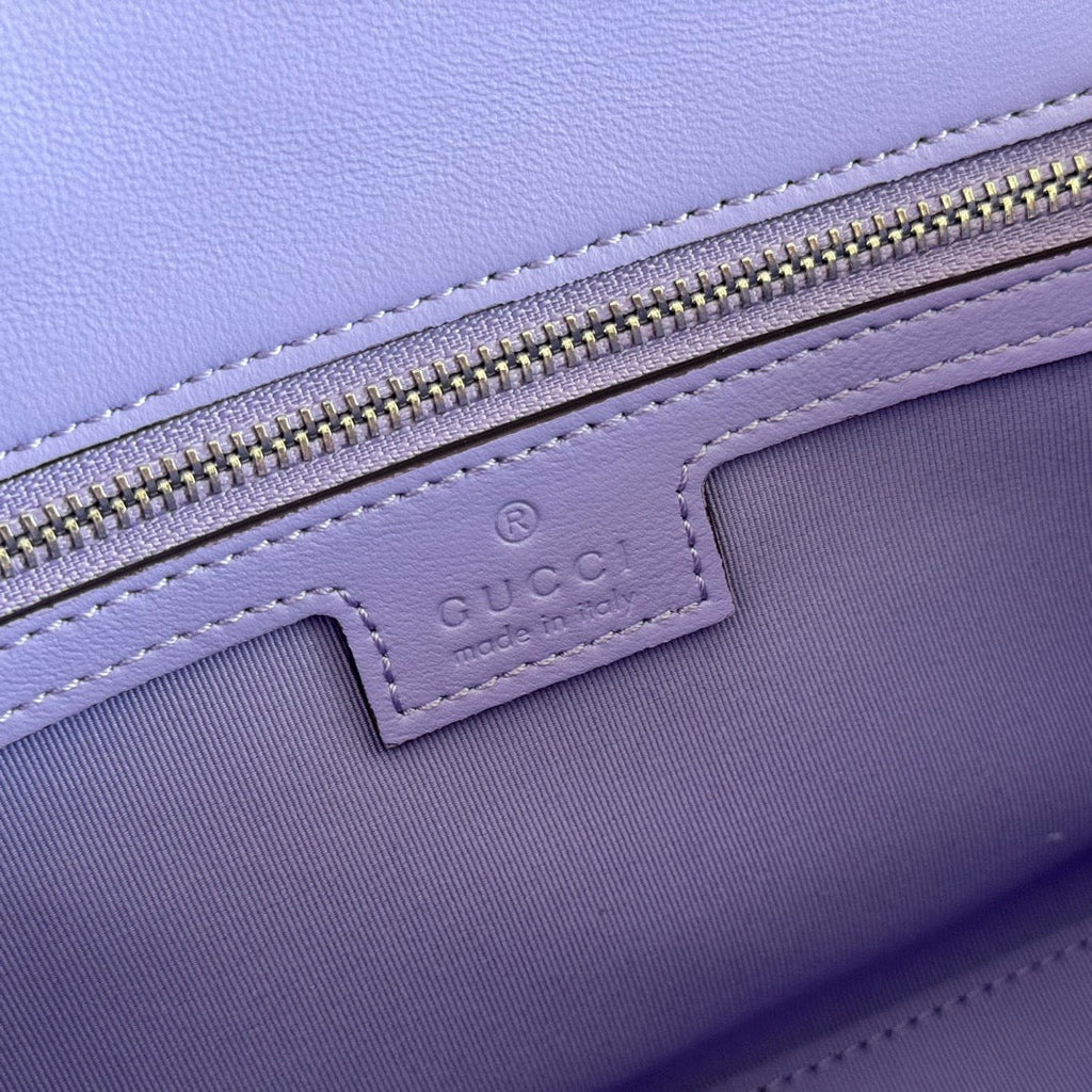 Gucci GG Marmont Bag Purple Sheepskin 250851
