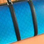 Gucci Chroma Large Duffle Bag Blue Leather