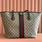 Gucci Ophidia 31cm Bag Ebony Brown Canvas 255280