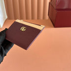 GG Marmont Zip Key Pouch Rosso Ancora Red Leather 255159