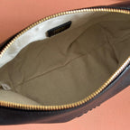 Miu Pouch 25.5cm Black Nappa leather