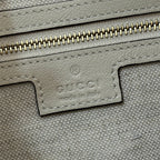 GG 2025 Attache Shoulder Bag 35cm White Calfskin Canvas 273671
