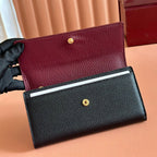 GG Bi-Color Marmont Continental Wallet Black Leather