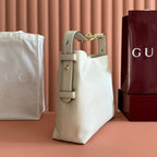 GG Beatrix Medium Tote Bag Cream Smooth Leather GHW 272127