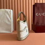 GG 2025 Interlocking G Large 25cm Bag Beige Canvas Leather 273678
