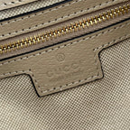 GG 2025 Interlocking G Large 25cm Bag Beige Canvas Leather 273678
