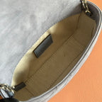 GG Marmont Mini Shoulder Bag Dusty Blue Suede 272092