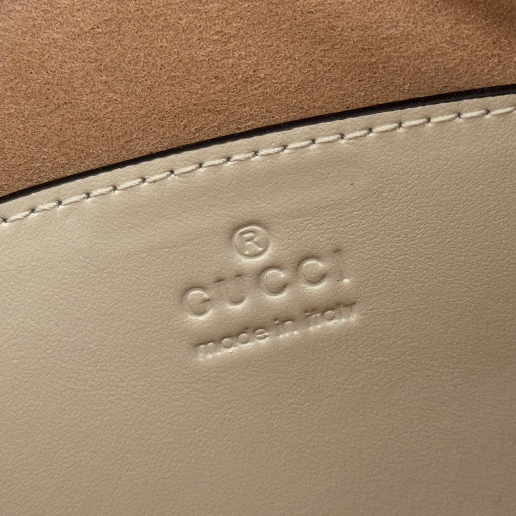GG Marmont Matelasse Tote Beige Leather 271804