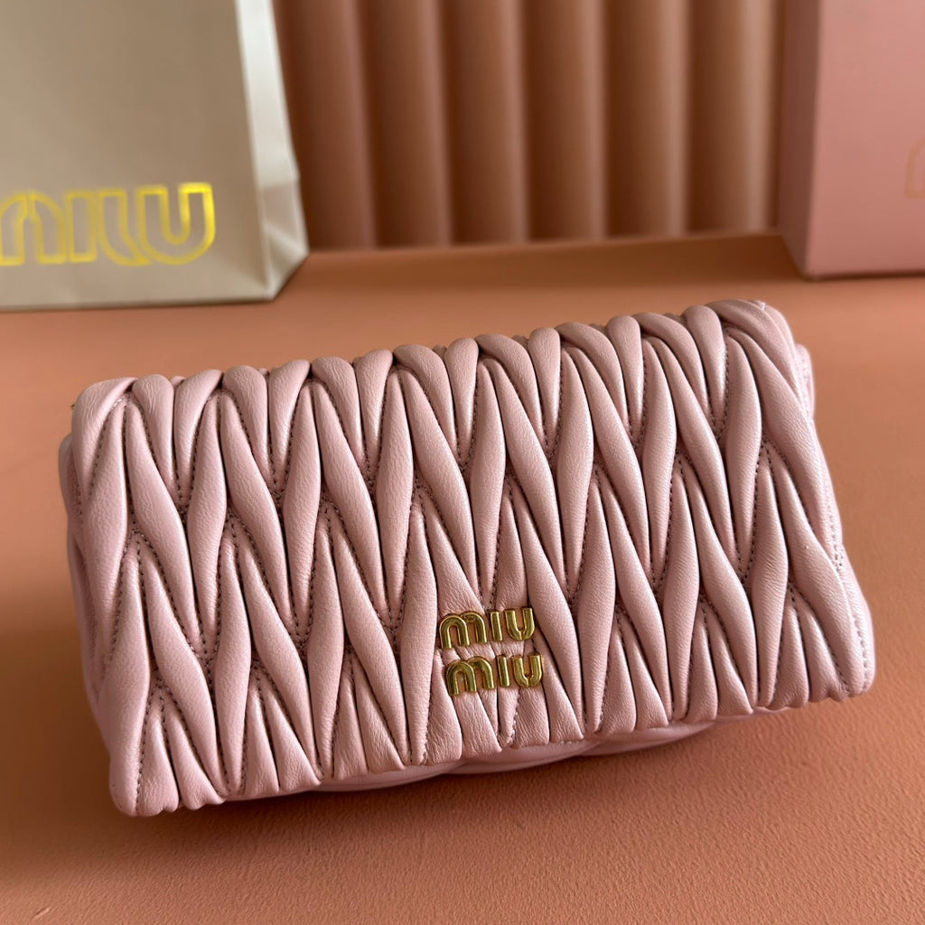 Matelassé Mini-Bag 18cm Light Pink Lambskin