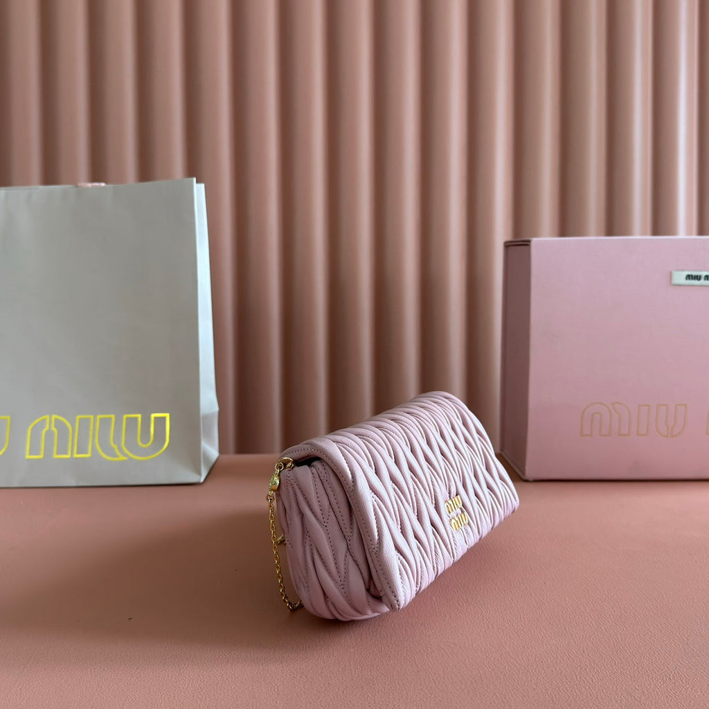 Matelassé Mini-Bag 18cm Light Pink Lambskin