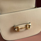 GG 2025 Horsebit Bag 25cm Beige Calfskin 273711