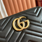 GG 2025 Mamont Bag 24cm Black Gold Lambskin 273724