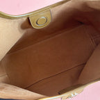 GG 2025 Giglio SmallTote Bag 25cm Brown Red Suede Canvas 273271