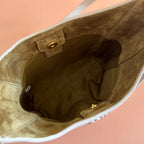 Miu Leather Bucket Bag 16cm Powder Pink Grain Cowhide