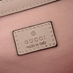 GG Emblem Bucket Bag 25cm Pink Red GG Fabric
