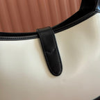 GG Jackie 1961 Small Shoulder Bag Black White Calfskin 280971