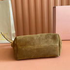 Miu 5NE841 Pouch Camel Suede 280987