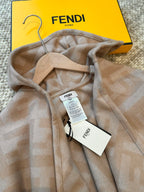 FF PONCHO IN TUSCAN BEIGE CASHMERE 413684