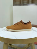 LP SOHO WALK TRAINERS IN MUSTARD SUEDE