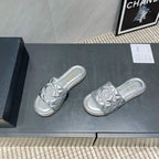 CC 25 Espadrilles Sandal Quilted Calfskin