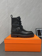 HM 25s Tobacco Boots 30mm Black Cowhide 442554