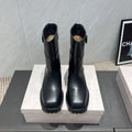 Jimmy Choo Brooklyn Boots Black Leather 540672