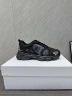 CD platform casual sneaker black suede mesh 539673