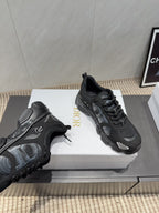 CD platform casual sneaker black suede mesh 539673