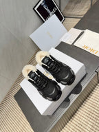 CD platform casual sneaker black wool suede mesh 539678