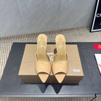 CL Miss Z 100 Mule Beige Patent Leather 539722