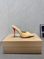 CL Miss Z 100 Mule Beige Patent Leather 539722