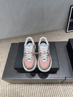 Chanel 25 Sneaker White Pink Silver Mesh Leather 540311