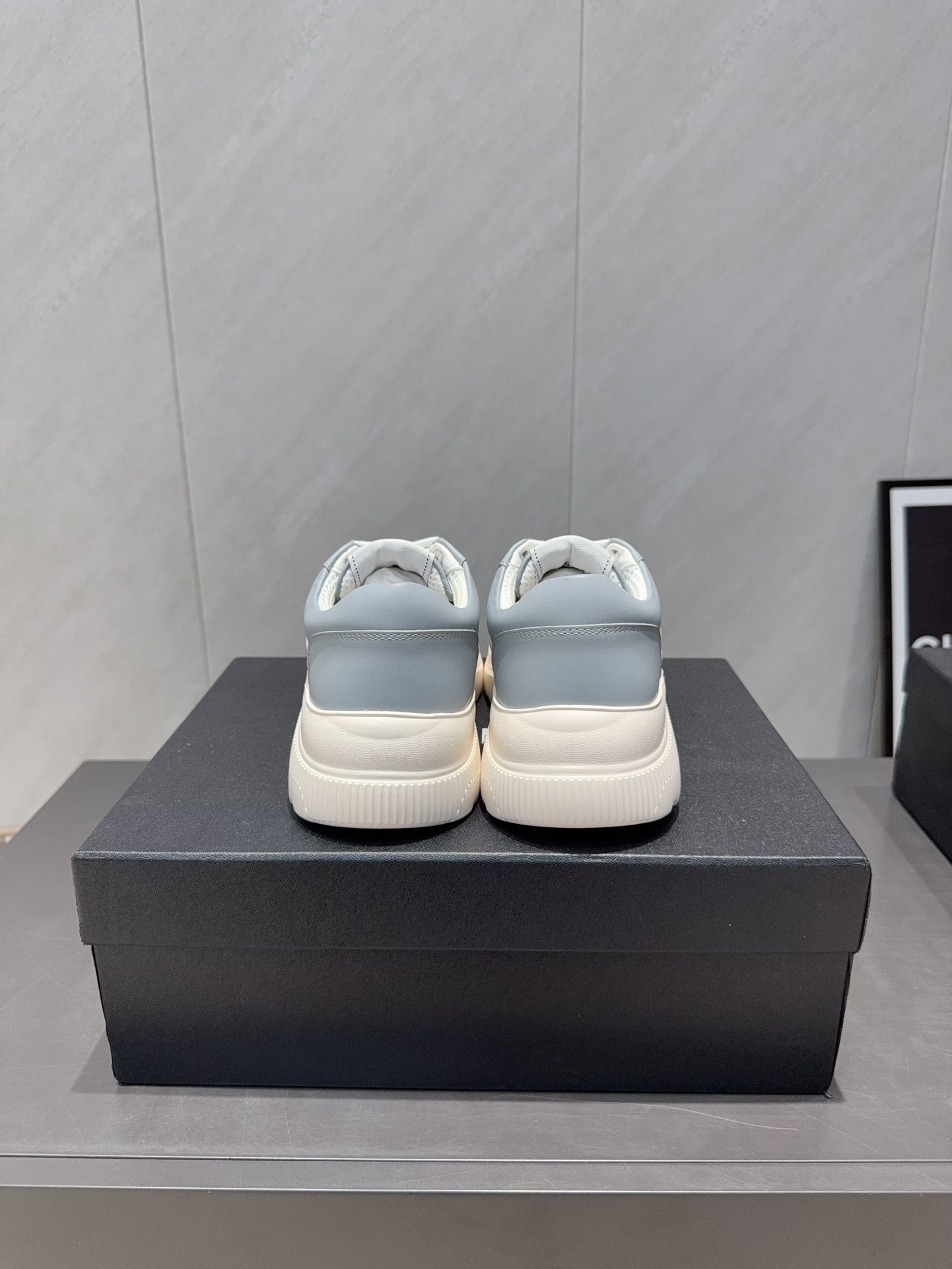 Chanel 25 Sneaker Blue White Cowhide 540335