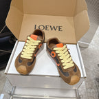 LOEW 26s Ballet Runner 2.0 Brown Orange Suede Sheepskin 683934
